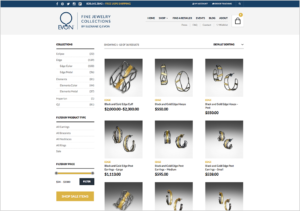 q evon jewelry website