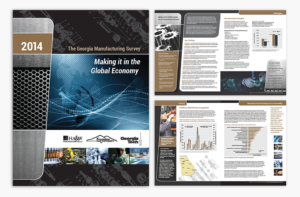 Georgia Manufacturing Survey brochure design