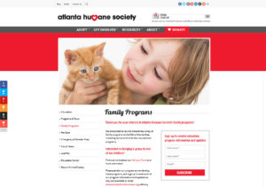 Atlanta Humane Society website 4