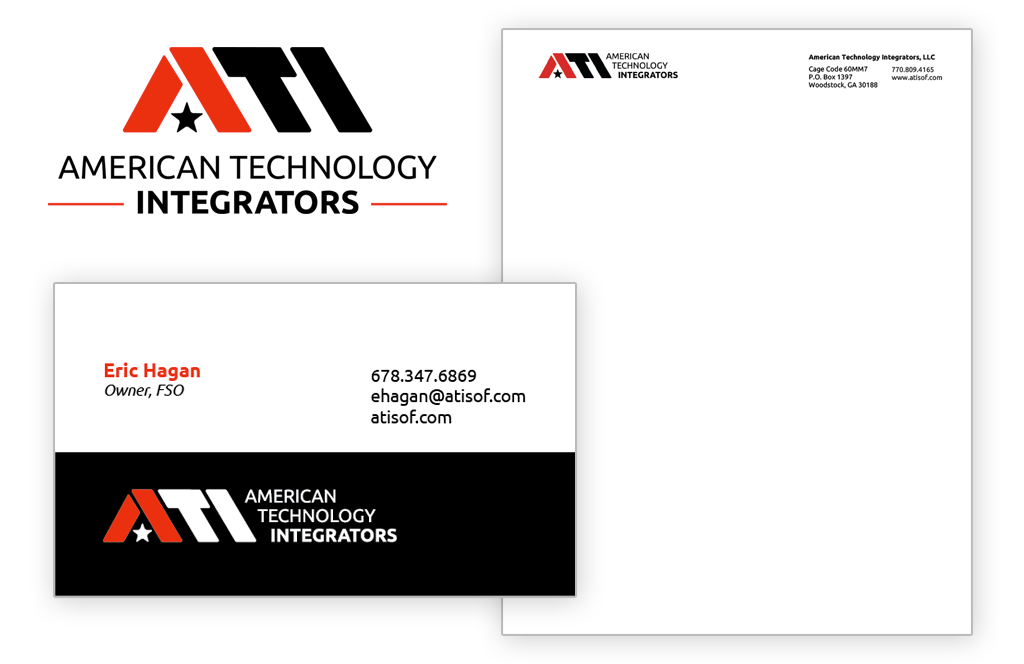 American Technology Integrators logo design
